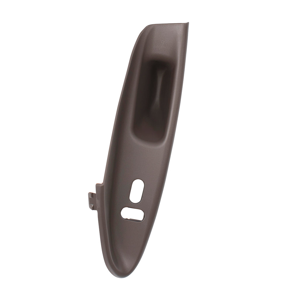 Brock Replacement Passengers Inside Interior Door Pull Handle Switch Panel Housing Tan Compatible with Mustang Coupe 1R3Z14528AAA