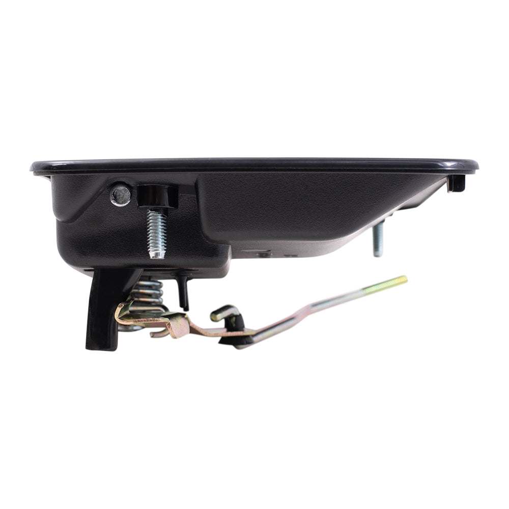 Brock Replacement Drivers Rear Outside Exterior Door Handle Compatible with 1999-2016 F250 F350 F450 Super Duty Crew Cab Pickup Truck