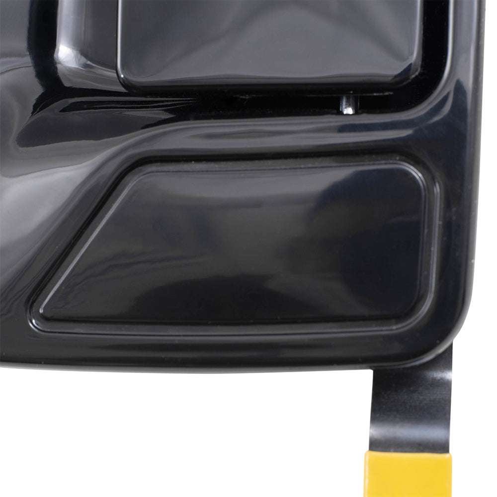 Brock Replacement Drivers Rear Outside Exterior Door Handle Compatible with 1999-2016 F250 F350 F450 Super Duty Crew Cab Pickup Truck