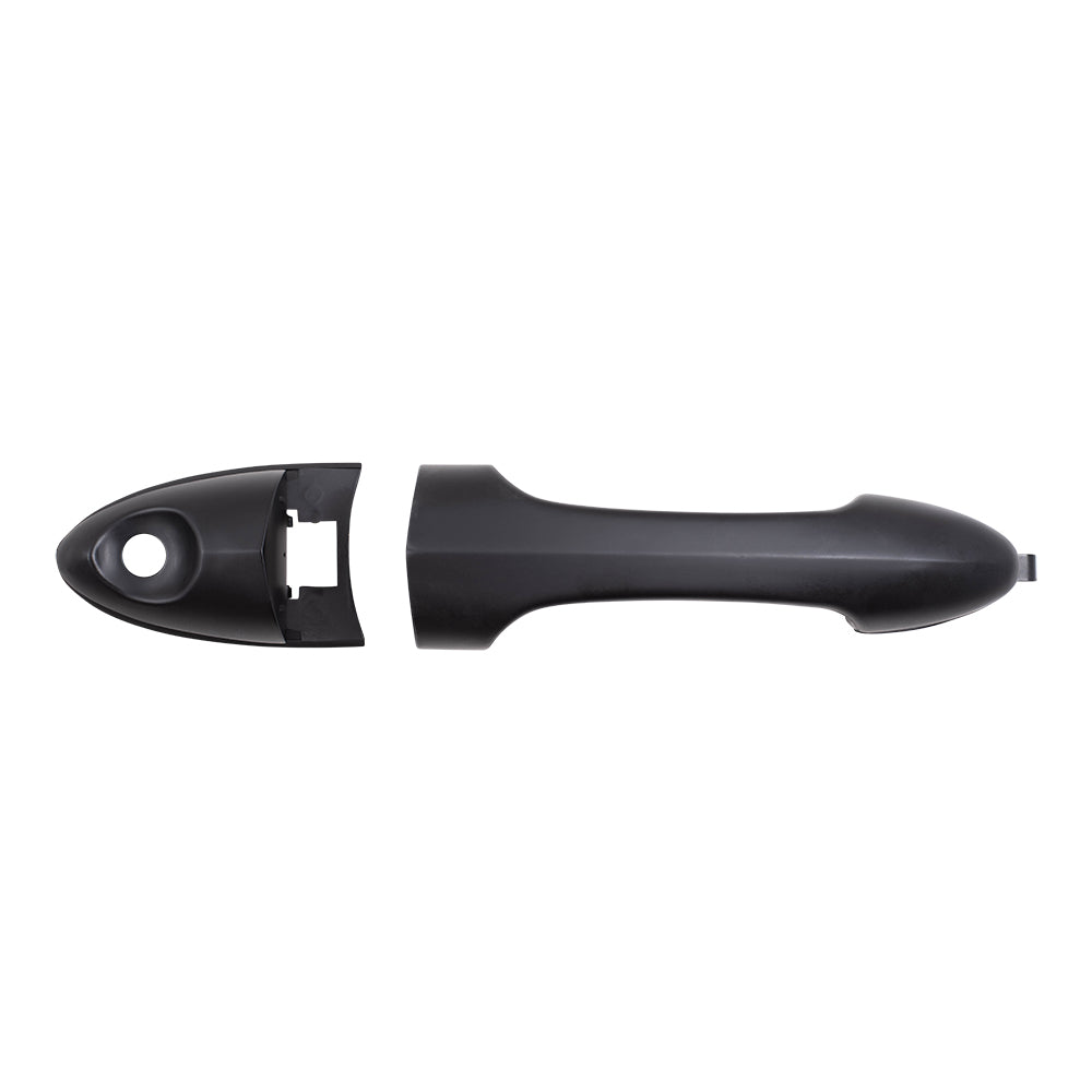 Brock Replacement Front Outside Exterior Door Handle w/ Keyhole Compatible with 2000-2007 Focus 2001-2006 Tribute