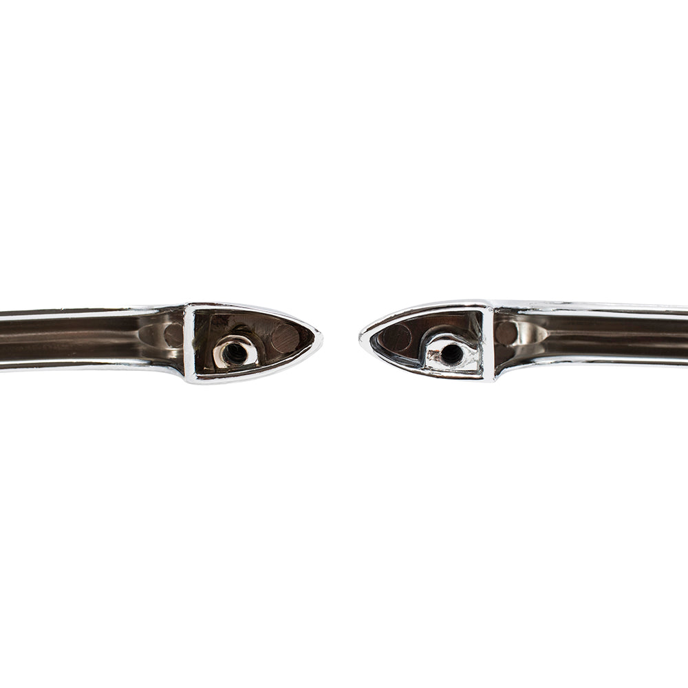 Brock Replacement Set of Outside Chrome Door Handles w/ Gaskets & Hardware Compatible with 67-68 Mustang Cougar C7ZZ6522404A C7ZZ6522405A