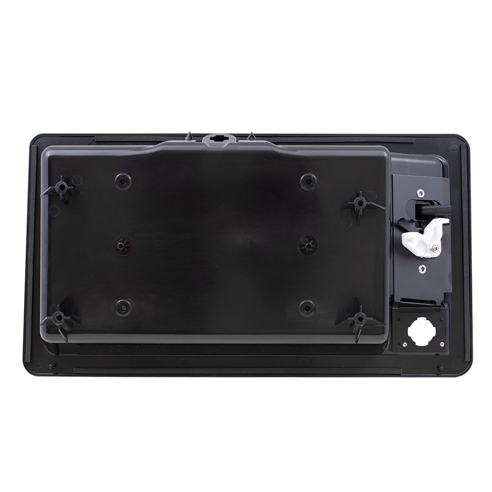 Brock Replacement Outside Door Handle and License Plate Bracket Textured Black Compatible with 92-07 E-Series