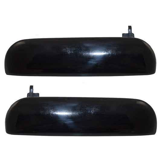 Brock Replacement Pair Set Outside Outer Exterior Ready to Paint Door Handles Compatible with 1994-1998 Mustang GT SVT High Semi-Equipado Base