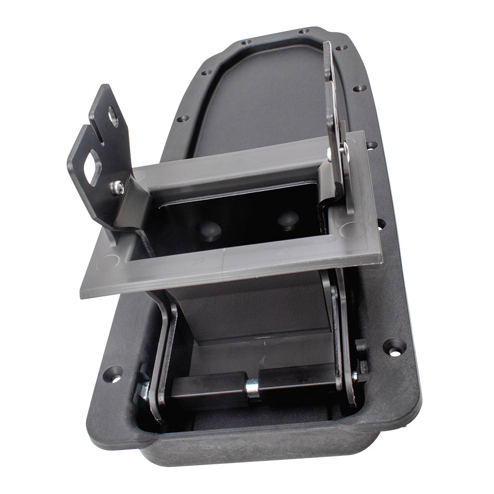 Brock Replacement Dark Gray Full Center Console Armrest Repair Kit Base & Hinges Compatible with 04-11 Ranger Pickup Truck 3L5Z10047A20AAD