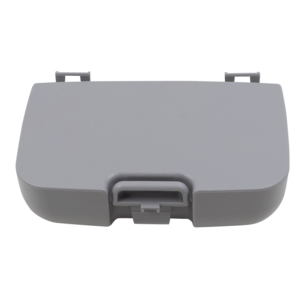 Brock Replacement Overhead Console Sunglasses Holder Box Gray Storage Bin Compatible with 2002-2007 F250 F350 F450 Super Duty Pickup Truck w/out Sunroof 2C3Z7811586BAB