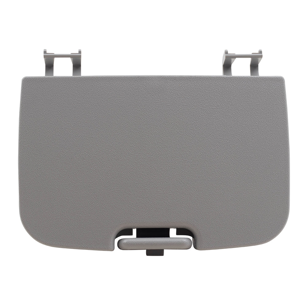 Brock Replacement Overhead Console Sunglasses Holder Box Gray Storage Bin Compatible with 2002-2007 F250 F350 F450 Super Duty Pickup Truck w/out Sunroof 2C3Z7811586BAB