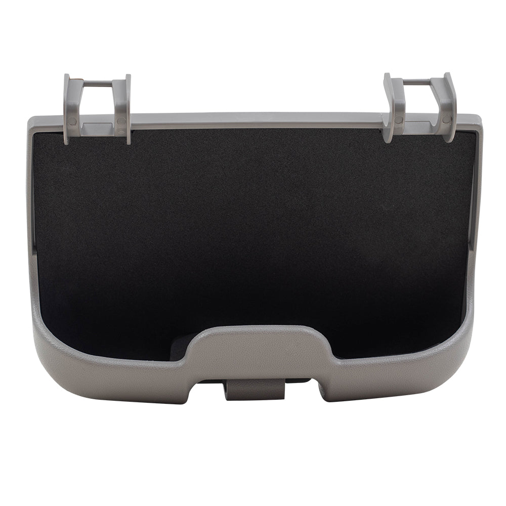 Brock Replacement Overhead Console Sunglasses Holder Box Gray Storage Bin Compatible with 2002-2007 F250 F350 F450 Super Duty Pickup Truck w/out Sunroof 2C3Z7811586BAB