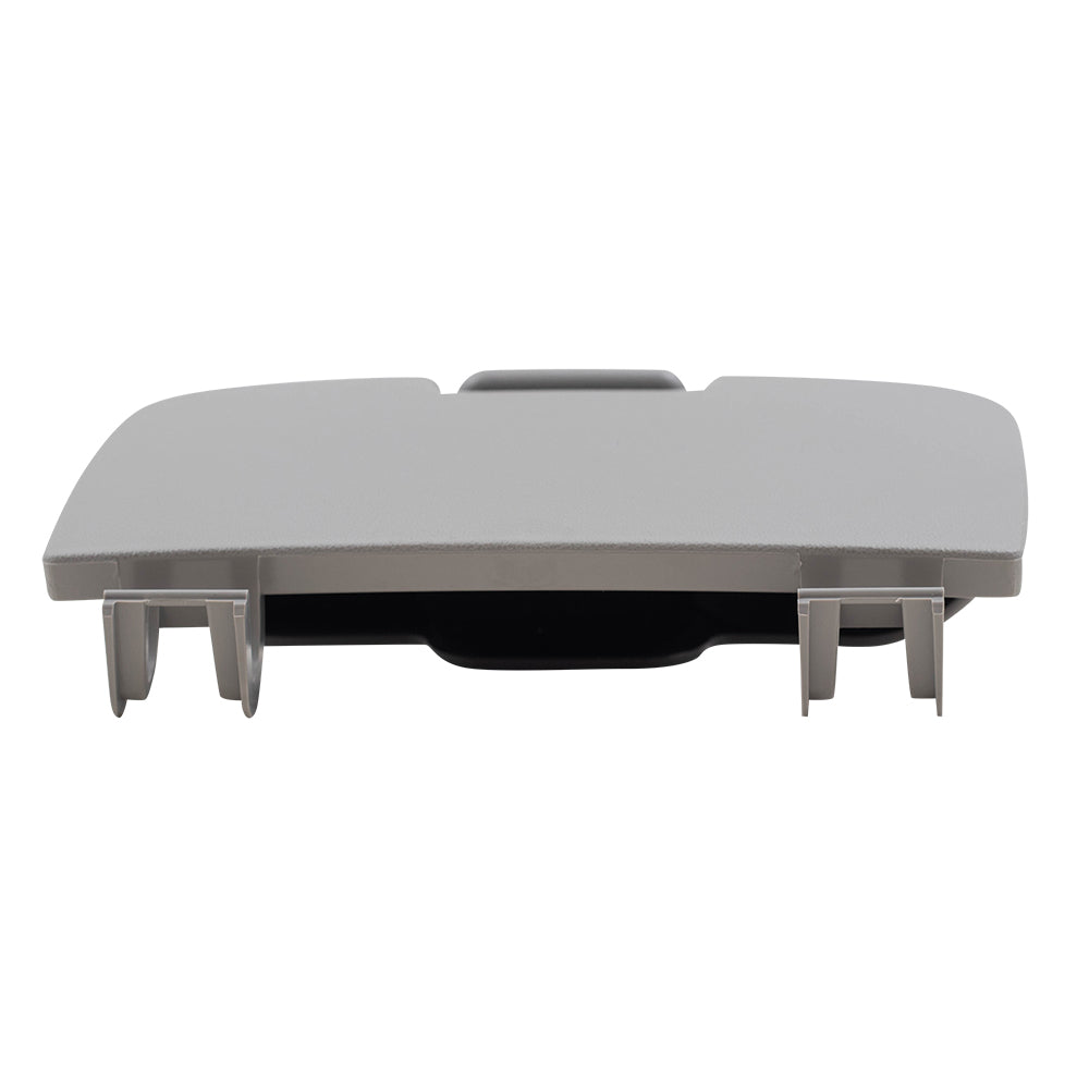 Brock Replacement Overhead Console Sunglasses Holder Box Gray Storage Bin Compatible with 2002-2007 F250 F350 F450 Super Duty Pickup Truck w/out Sunroof 2C3Z7811586BAB