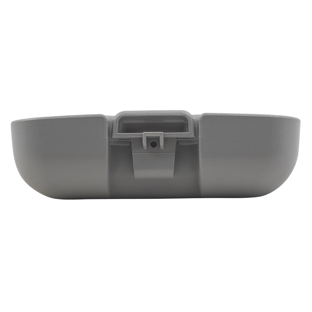 Brock Replacement Overhead Console Sunglasses Holder Box Gray Storage Bin Compatible with 2002-2007 F250 F350 F450 Super Duty Pickup Truck w/out Sunroof 2C3Z7811586BAB