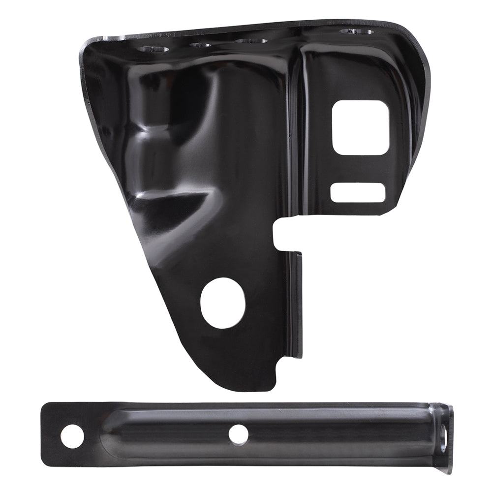 Brock Replacement Rear Passenger Side Bumper Bracket and Side Bumper Bracket Compatible with 2009-2014 F-150 Styleside ONLY