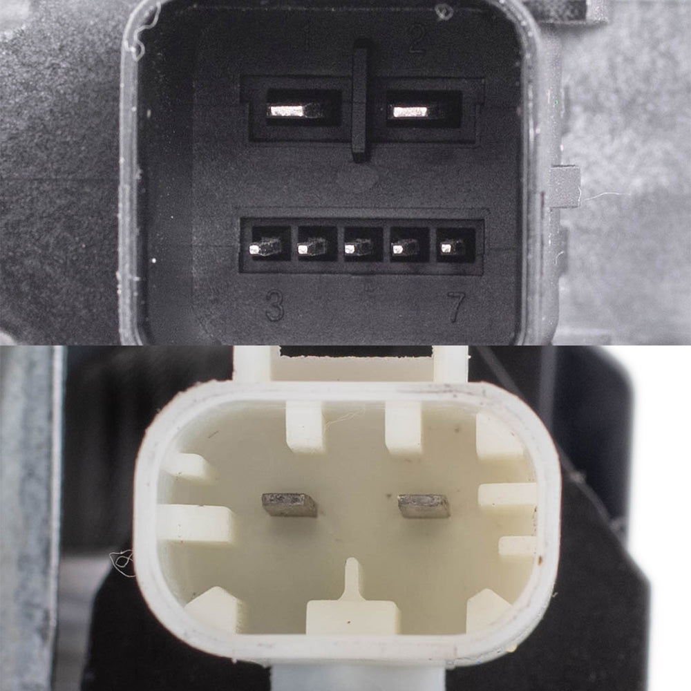 Brock Replacement Passenger Side Front and Rear Power Window Regulators with Motor-6 Pin Connector and One-touch Open/Close Compatible with 2013-2019 Escape