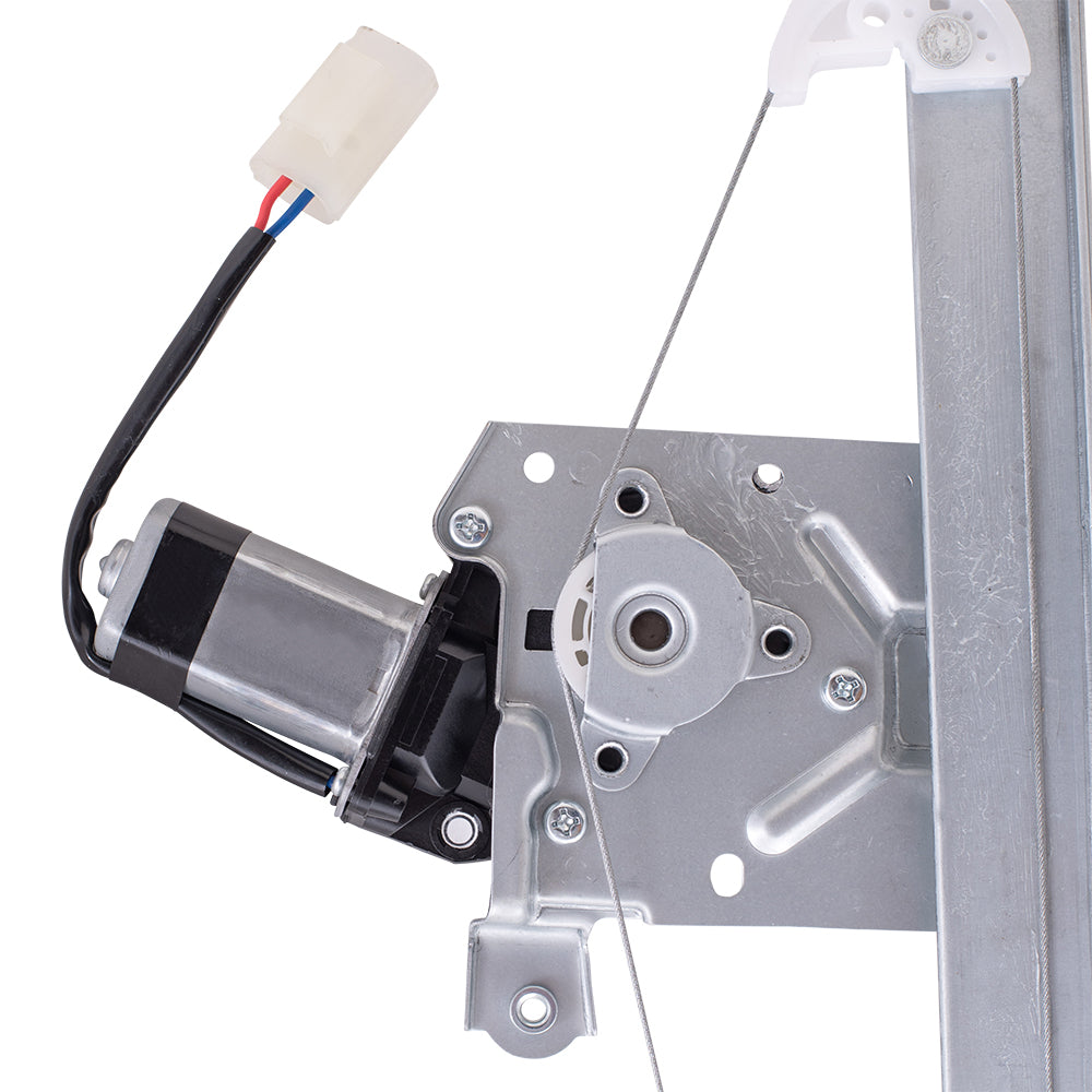 Brock Aftermarket Replacement Rear Driver Left Passenger Right Power Window Regulators with Motor 2 Pin Connector and One Touch Open Compatible with 2013-2019 Ford Escape