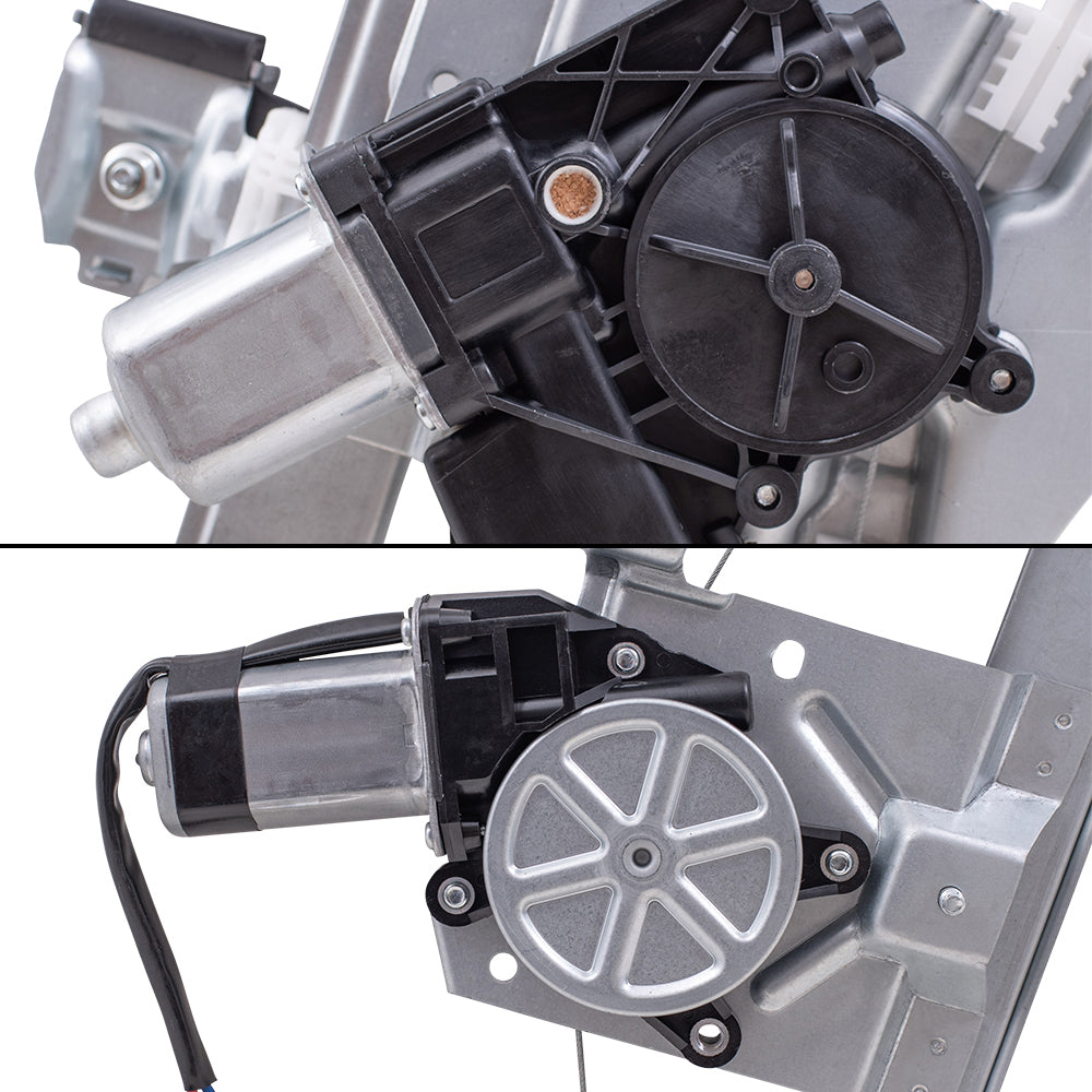 Brock Aftermarket Replacement Front and Rear Passenger Right Power Window Regulators with Motor Compatible with 2013-2019 Ford Escape