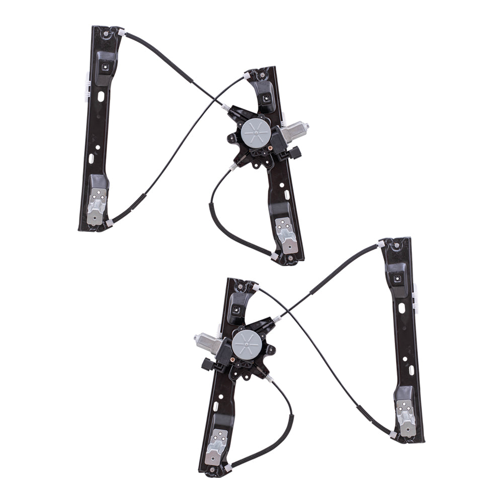 Brock Replacement Front Power Window Regulators with Motor-6 Pin Connector Compatible with 2012-2018 Focus 2012-2018 Focus Electric 2016-2018 Focus RS 2015-2018 Focus ST