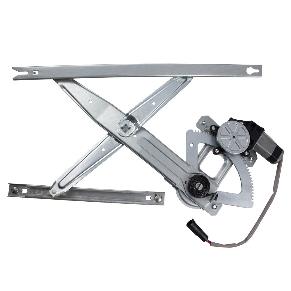 Brock Replacement Drivers Rear Power Window Lift Regulator w/ Motor Assembly Compatible with 1999-2012 F250 F350 F450 Super Duty Crew Cab Pickup Truck