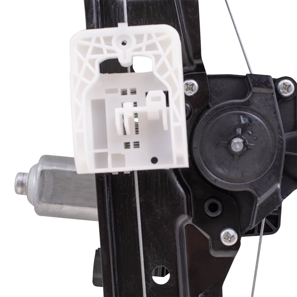 Brock Aftermarket Replacement Rear Driver Left Passenger Right Power Window Regulator Set with Motor-2 Pin Connector and One-touch Open Compatible with 2012-2018 Ford Focus