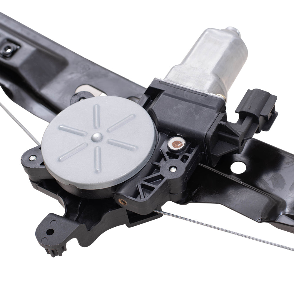 Brock Aftermarket Replacement Rear Driver Left Passenger Right Power Window Regulator Set with Motor-2 Pin Connector and One-touch Open Compatible with 2012-2018 Ford Focus