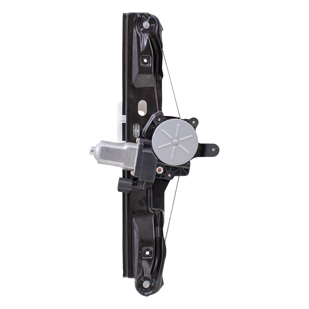 Brock Aftermarket Replacement Rear Driver Left Power Window Regulator with Motor-2 Pin Connector and One-touch Open Compatible with 2012-2018 Ford Focus