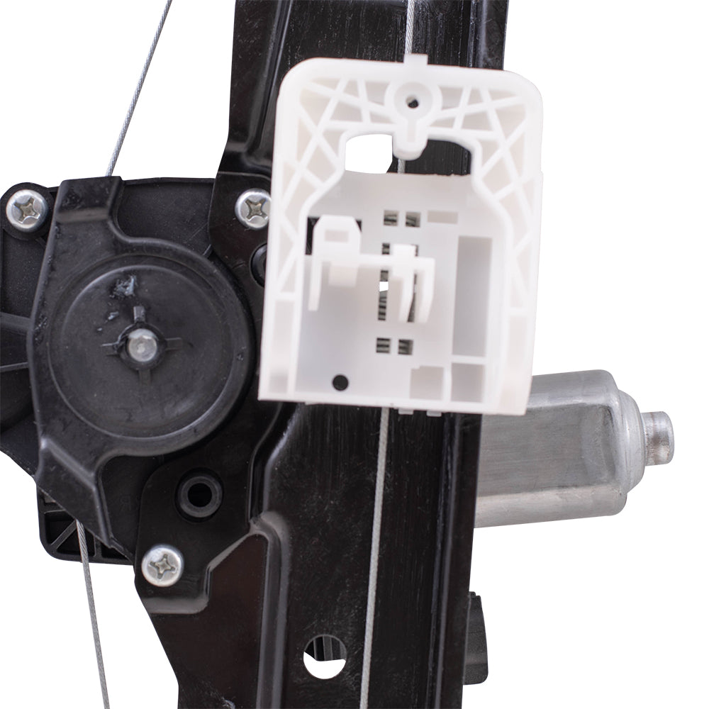Brock Aftermarket Replacement Rear Driver Left Power Window Regulator with Motor-2 Pin Connector and One-touch Open Compatible with 2012-2018 Ford Focus