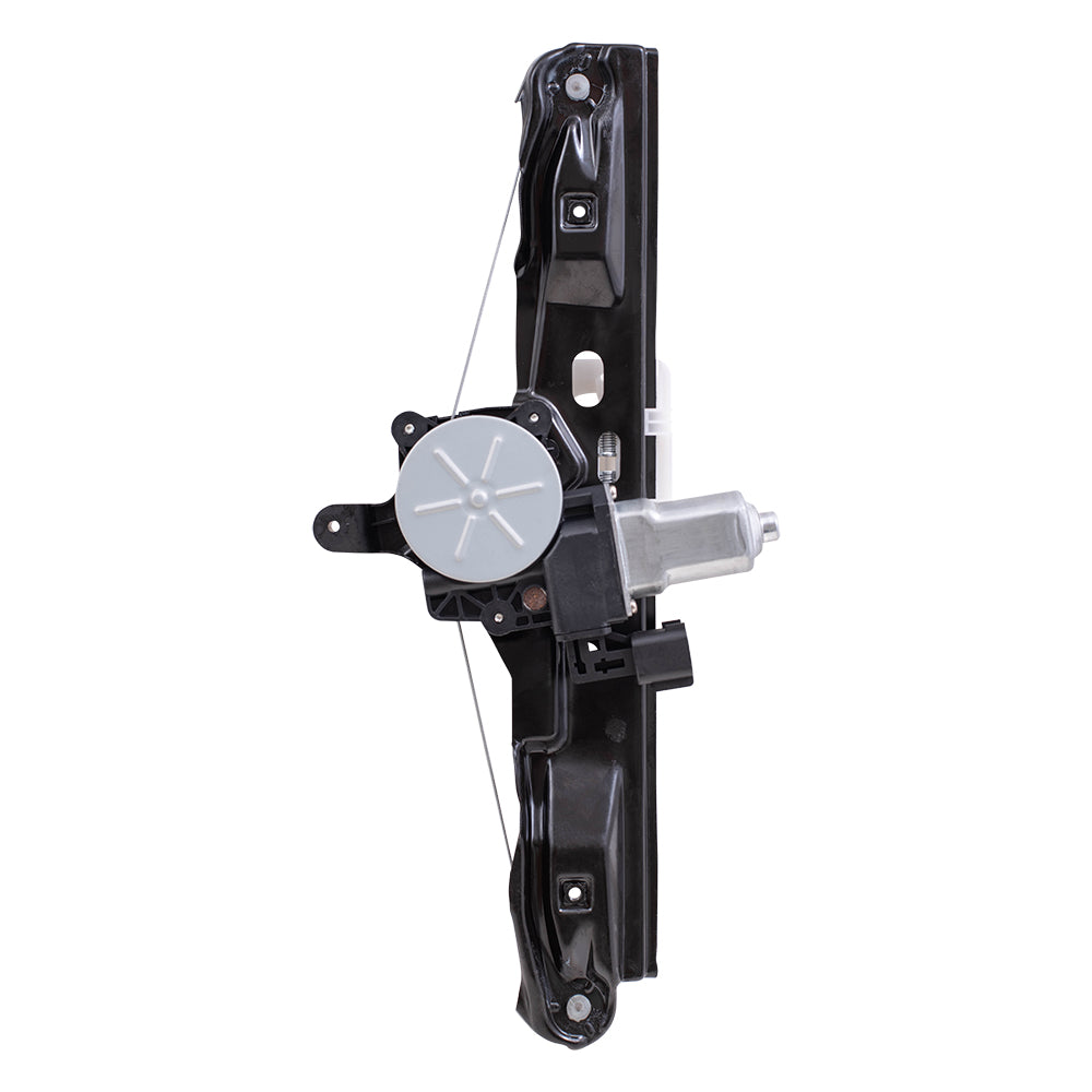 Brock Aftermarket Replacement Rear Driver Left Passenger Right Power Window Regulator Set with Motor-6 Pin Connector and One-touch Open/Close Compatible with 2012-2018 Ford Focus