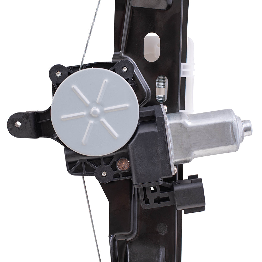 Brock Aftermarket Replacement Rear Driver Left Passenger Right Power Window Regulator Set with Motor-6 Pin Connector and One-touch Open/Close Compatible with 2012-2018 Ford Focus