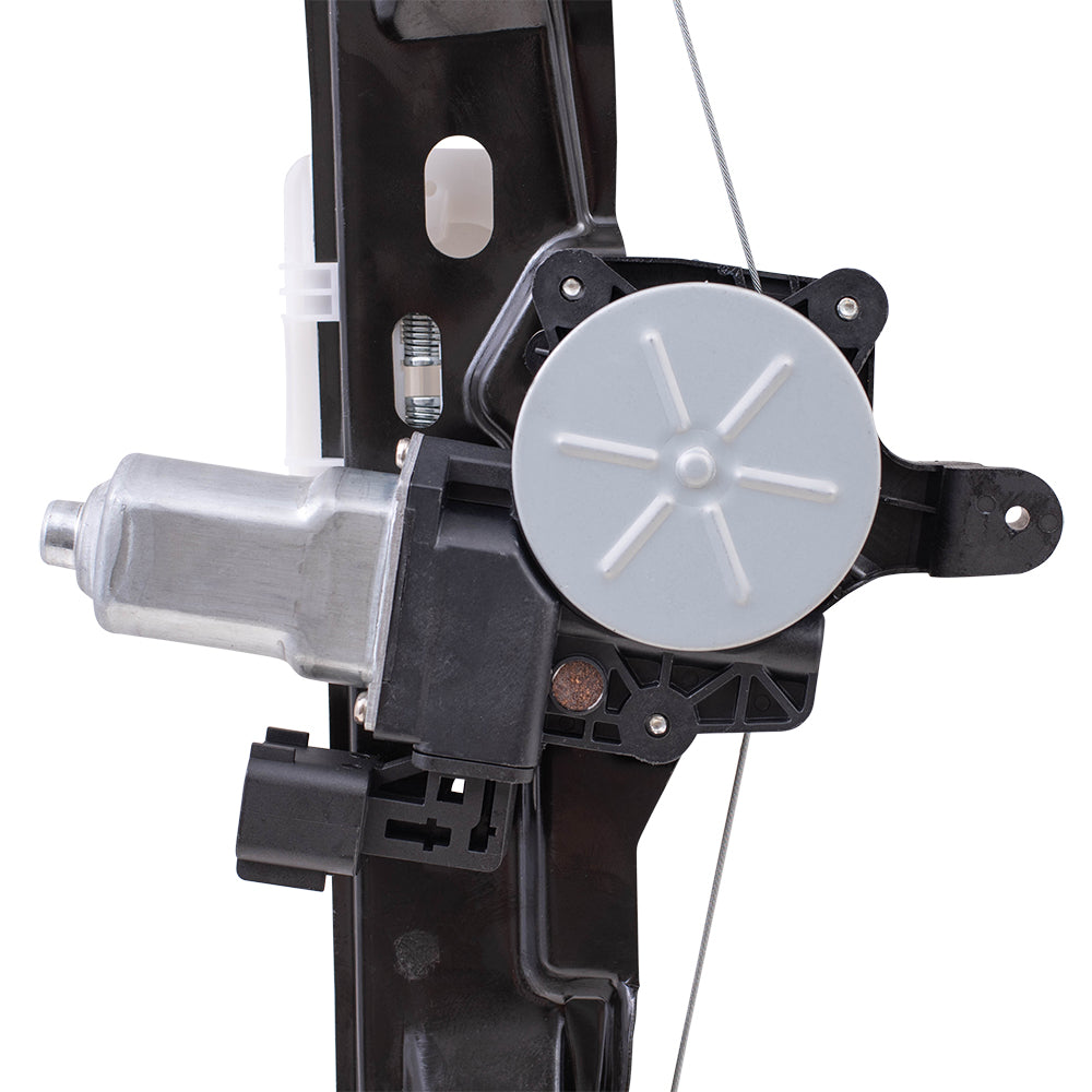 Brock Aftermarket Replacement Rear Driver Left Power Window Regulator with Motor-6 Pin Connector and One-touch Open/Close Compatible with 2012-2018 Ford Focus