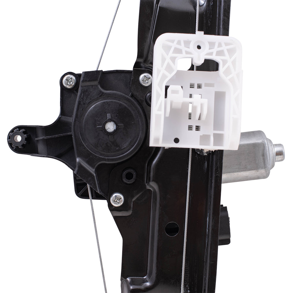 Brock Aftermarket Replacement Rear Driver Left Power Window Regulator with Motor-6 Pin Connector and One-touch Open/Close Compatible with 2012-2018 Ford Focus