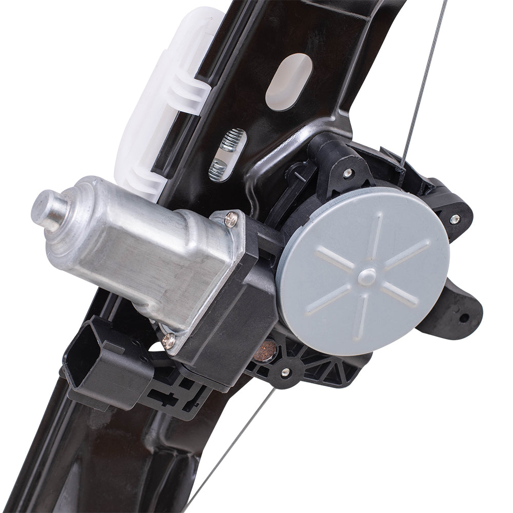 Brock Aftermarket Replacement Rear Driver Left Power Window Regulator with Motor-6 Pin Connector and One-touch Open/Close Compatible with 2012-2018 Ford Focus
