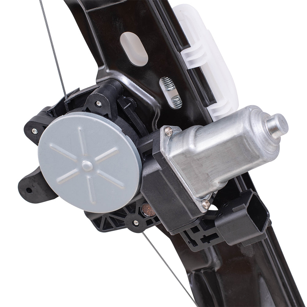 Brock Aftermarket Replacement Rear Passenger Right Power Window Regulator with Motor-6 Pin Connector and One-touch Open/Close Compatible with 2012-2018 Ford Focus