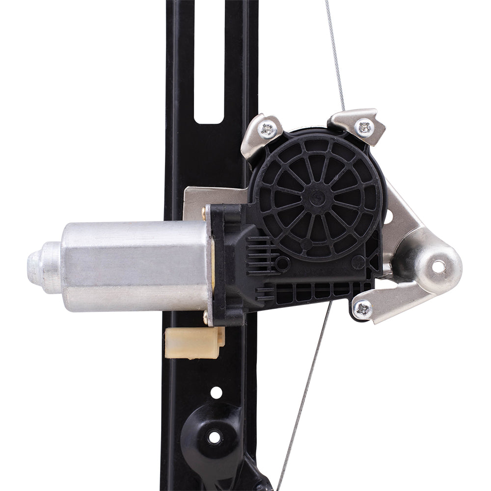 Brock Replacement Drivers Rear Power Window Lift Regulator with Motor Assembly Compatible with 2000-2006 Focus 6S4Z5427001A