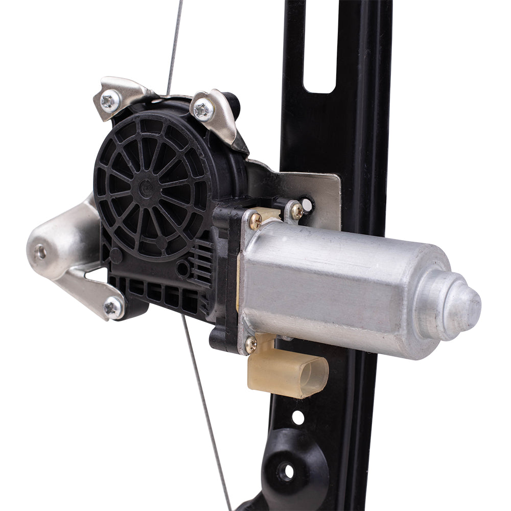 Brock Replacement Passengers Rear Power Window Lift Regulator with Motor Assembly Compatible with 2000-2007 Focus 6S4Z5427000A
