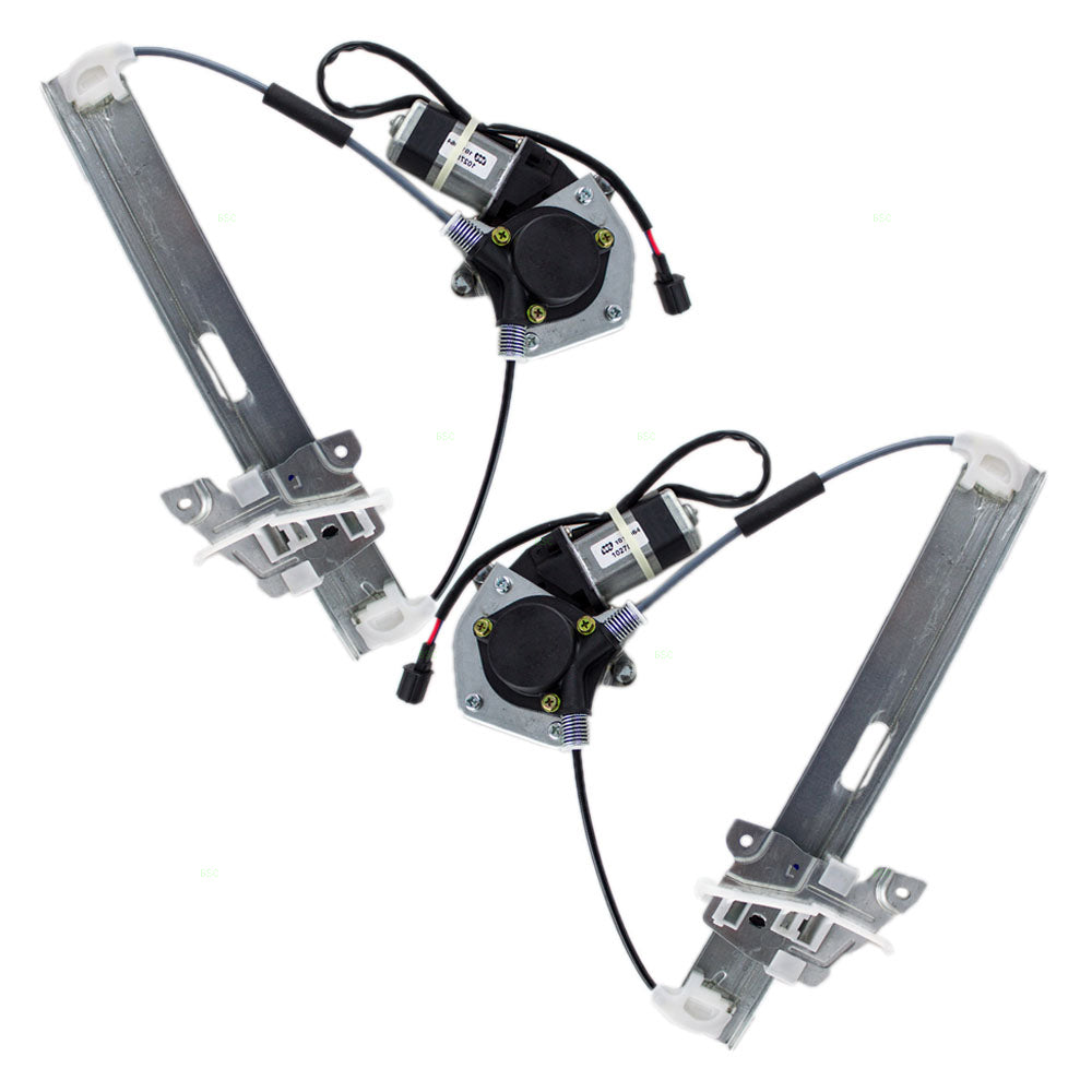 Brock Replacement Driver and Passenger Rear Power Window Lift Regulators & Motors Assemblies Compatible with 01-07 Escape 6L8Z7827001BA 6L8Z7827000BA