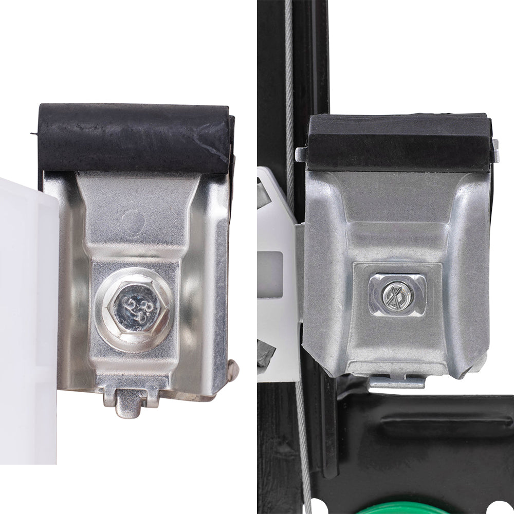 Brock Aftermarket Replacement Front and Rear Driver Left Power Window Regulators with Motor Compatible with 2004-2008 Ford F-150