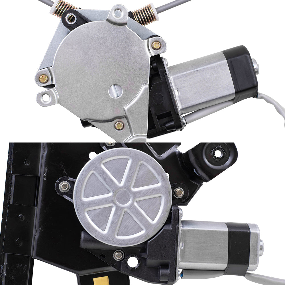 Brock Aftermarket Replacement Front and Rear Passenger Right Power Window Regulators with Motor Compatible with 2004-2008 Ford F-150