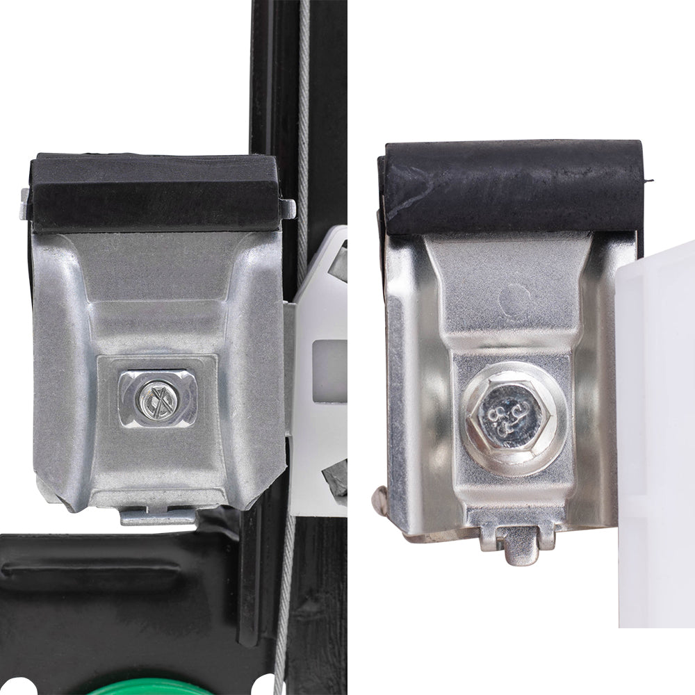 Brock Aftermarket Replacement Front and Rear Passenger Right Power Window Regulators with Motor Compatible with 2004-2008 Ford F-150