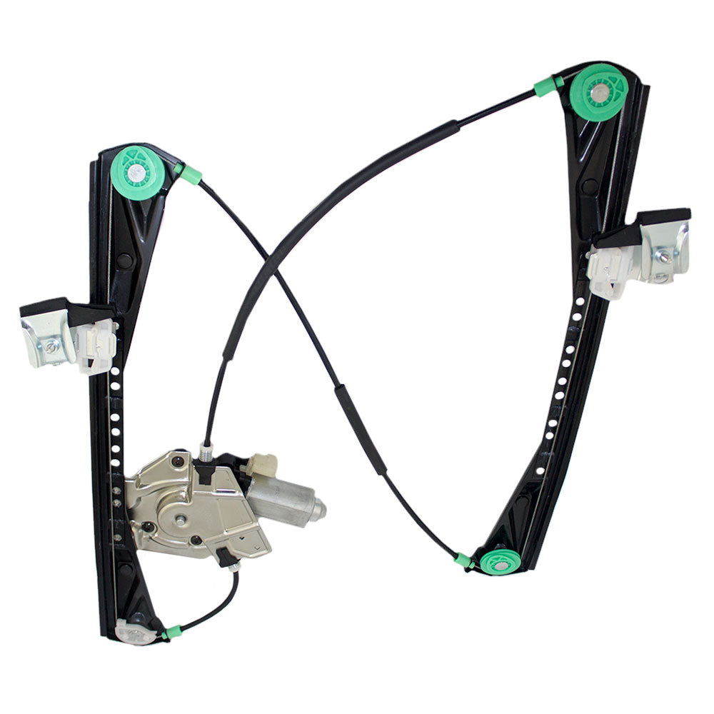 Brock Replacement Drivers Front Power Window Lift Regulator with Motor Assembly Compatible with 2000-2002 LS S Type YW4Z5423209AA