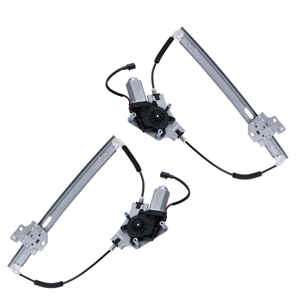 Brock Replacement Driver and Passenger Front Power Window Lift Regulators with Motors Compatible with 2008-2012 Escape 2008-2011 Mariner & Hybrid