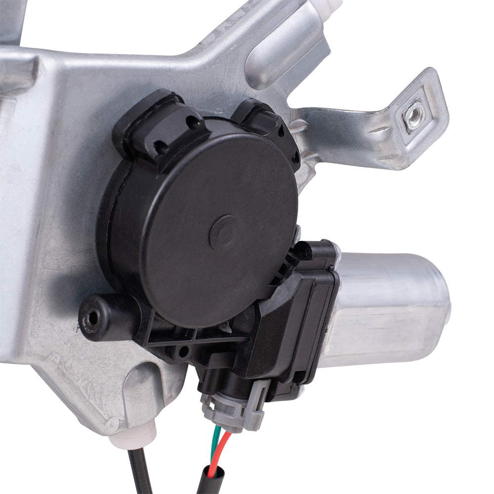 Brock Replacement Drivers Rear Power Window Lift Regulator with Motor Assembly Compatible with 04-08 F150 Crew Cab Mark LT Pickup Truck 6L3Z1627001AA