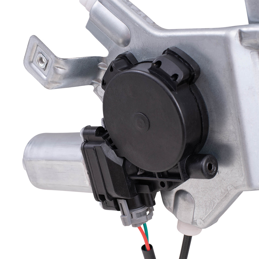 Brock Replacement Passengers Rear Power Window Lift Regulator with Motor Assembly Compatible with 04-08 F150 Crew Cab Mark LT Pickup Truck 6L3Z1627000AA