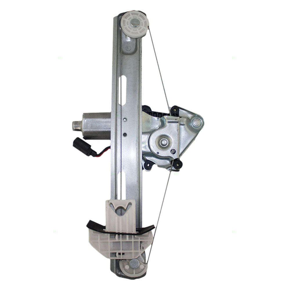 Brock Replacement Passengers Rear Power Window Lift Regulator with Motor Assembly Compatible with 2000-2006 LS 5W4Z5423394A