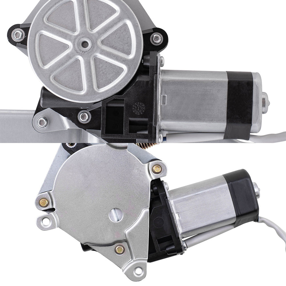 Brock Replacement Front and Rear Passenger Side Power Window Regulators with Motor Compatible with 2009-2010 F-150/Lobo