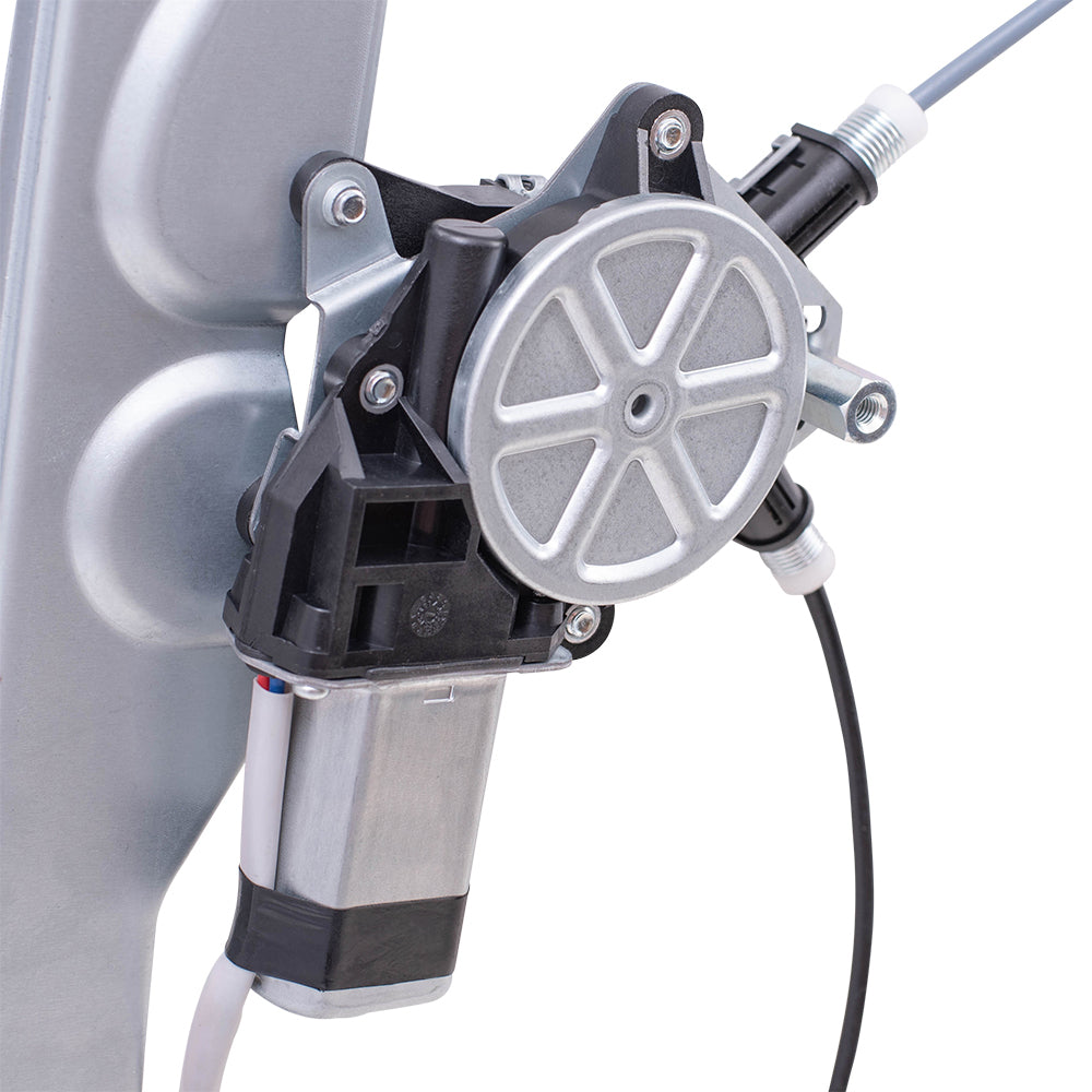 Brock Replacement Front and Rear Passenger Side Power Window Regulators with Motor Compatible with 2009-2010 F-150/Lobo