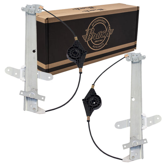 Window Regulator w/o Motor for 1992-2011 Crown Victoria Front for 1992-2011 Grand Marquis for 2003-2004 Marauder 6W7Z5423209AA Set FO1350106