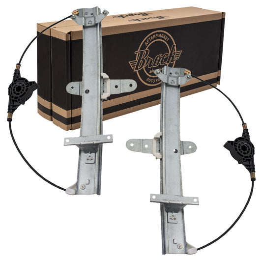 Window Regulator w/o Motor for 1992-2011 Crown Victoria Rear for 1992-2011 Grand Marquis for 2003-2004 Marauder 6W7Z5427009AA Set FO1550102