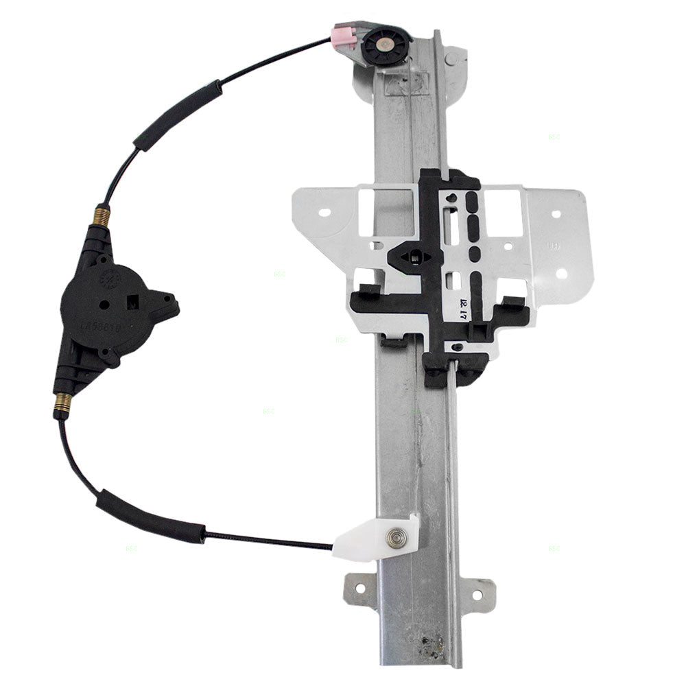 Brock Replacement Drivers Rear Power Window Lift Regulator Compatible with 1995-1997 Town Car F5VY5427009A