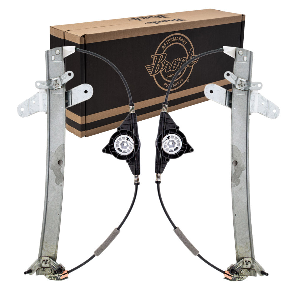 Window Regulator w/o Motor for 1998-2011 Town Car Front 6W1Z5423201AA Set FO1350109