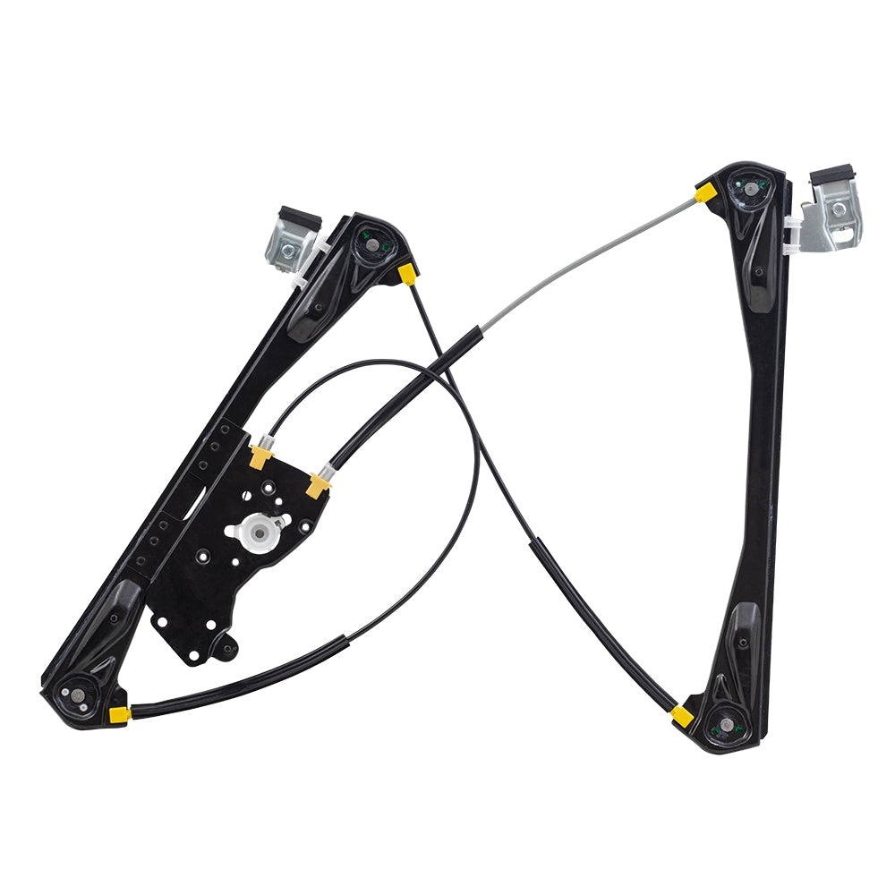 Brock Replacement Passengers Front Power Window Regulator Upgrade Style Compatible with 2003-2006 LS 6W4Z5423200AA