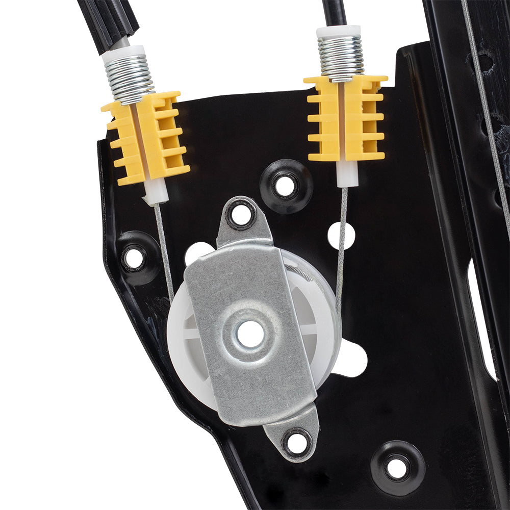 Brock Replacement Passengers Front Power Window Regulator Upgrade Style Compatible with 2003-2006 LS 6W4Z5423200AA