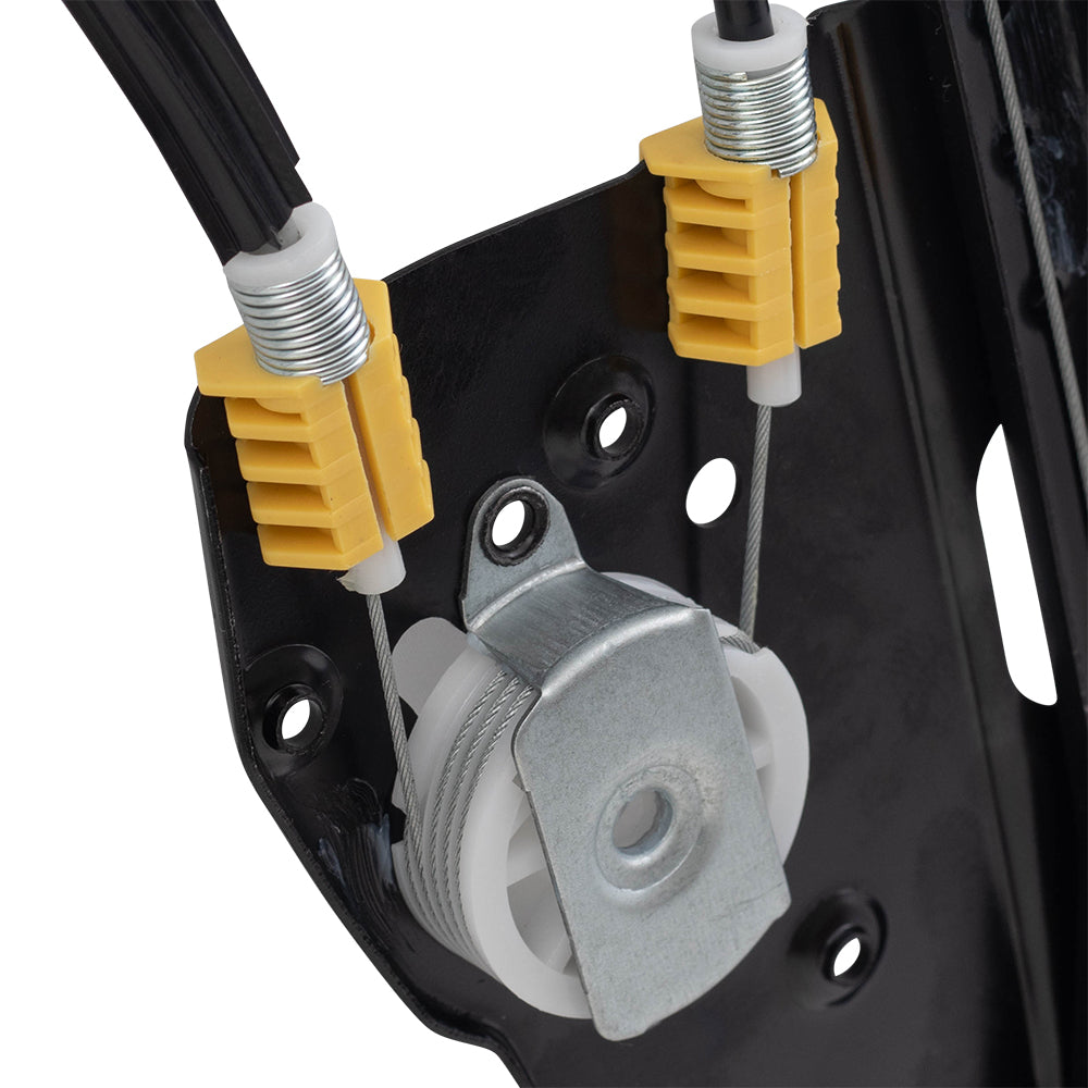 Brock Replacement Passengers Front Power Window Regulator Upgrade Style Compatible with 2003-2006 LS 6W4Z5423200AA