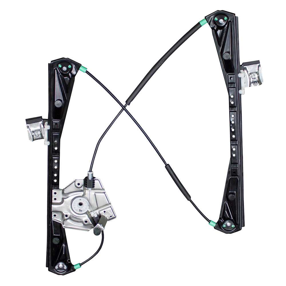 Brock Replacement Passengers Front Power Window Lift Regulator Compatible with 2000-2002 S-Type LS YW4Z5423208AA-PFM